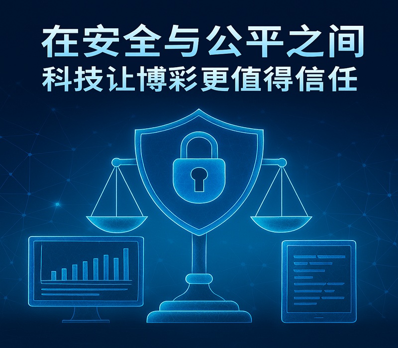 AI科技与天秤融合，象征科技时代博彩平台的理性与公平