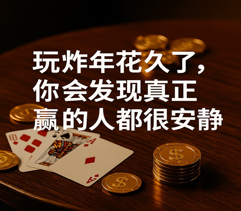 玩炸金花久了，你会发现真正赢的人都很安静
